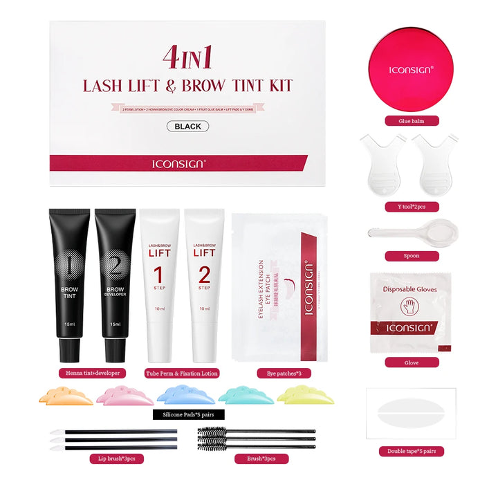 Lash And Brow Lift & Tint  |  4 In 1 Kit