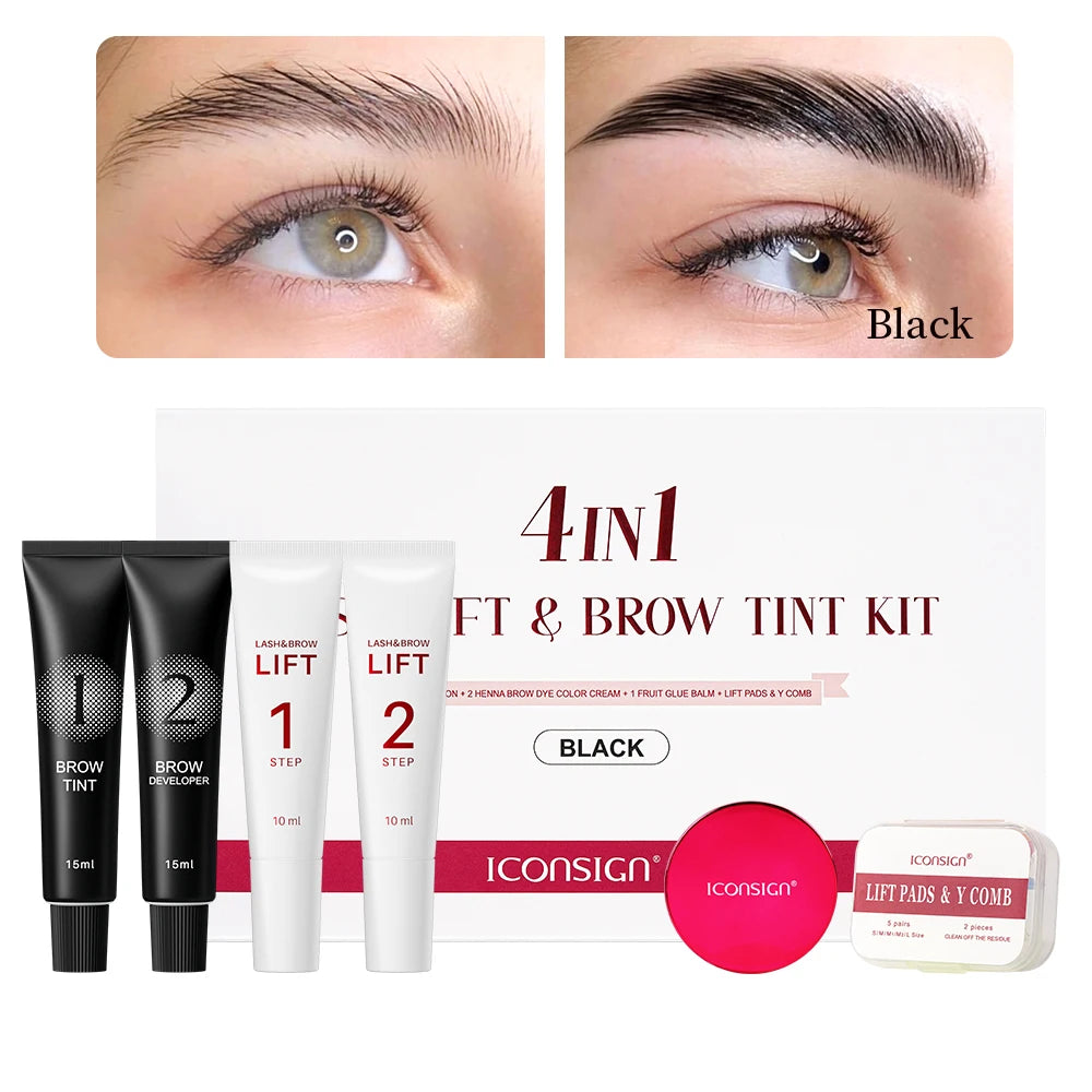 Lash And Brow Lift & Tint  |  4 In 1 Kit