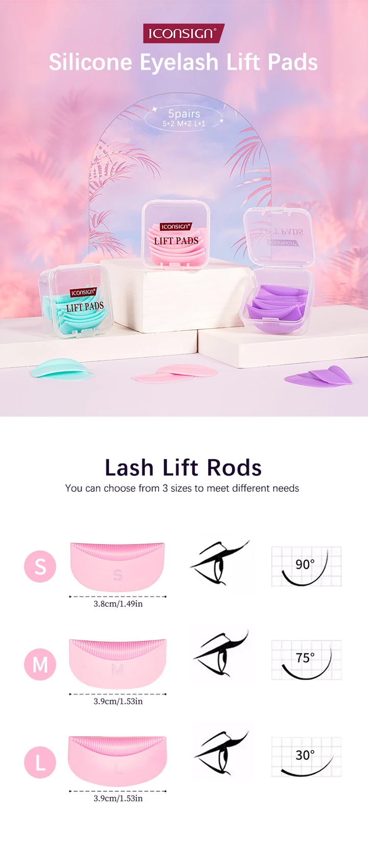 Lash Lift Pads | Shield Style